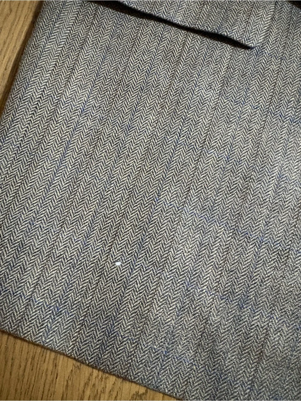 Ralph Lauren Light Gray Plaid Sport Coat with Blue Windowpane